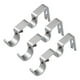 thumbnail image 2 of Silver 2 de 6 piezas Soporte de pared de barra de cortina de metal ajustable, 2 of 9