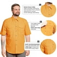 thumbnail image 3 of Tiger Hill Men's Fishing Shirt Short Sleeves, 3 of 4