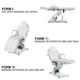 thumbnail image 2 of Artist hand Electric Massage Table Adjustable Facial Bed Beauty Spa Salon Tattoo Chair with Remote Control(White), 2 of 17