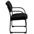 thumbnail image 3 of Black Fabric Executive Side Reception Chair with Sled Base, 3 of 9