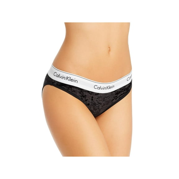 Calvin Klein Underwear Women's Modern Cotton Bikini Panties, Black, Small