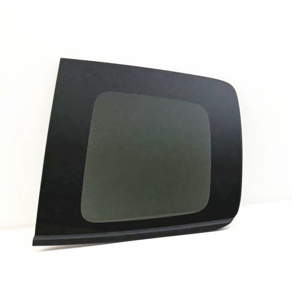 Black Molding Style Driver Left Side Quarter Window Quarter Glass Compatible with Chevrolet Colorado GMC Canyon 2015-2023 Extended Cab Models