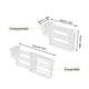 thumbnail image 4 of Wosthever Paquete de 4 separadores de clasificación de almacenamiento para refrigerador, estante de tablero ajustable, cajón, armario, divisor Organizadores de utensilios de cocina, 4 of 6