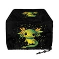 thumbnail image 2 of Xixirimido Green Axolotl Print Toaster Cover Kitchen Accessories Kitchen Small Appliance Dust Proof Cover with Drawstring Bread Maker Toaster Cover, for 2 Slice, 2 of 7