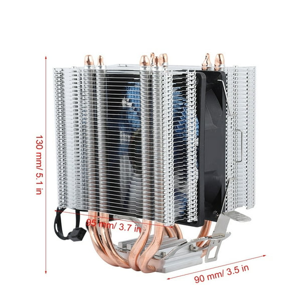 CPU Radiator 4 Pure Copper Low Power Consumption CPU Cooler For LGA 1155 1156 1366