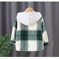 thumbnail image 5 of EnJoCho Fall Jackets for Toddler Girls 3t 4t Kids Baby Boys Girls Flannel Shirt Jacket Plaid Patchwork Long Sleeve Lapel Button Down Fall Shirt Hooded Coat Outwear Kids Trendy Winter Clothes Clearance, 5 of 5