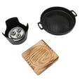 thumbnail image 2 of Small Barbecue Grill, Easy Assembly Smokeless Mini BBQ Grill Heat Resistant  For Home For Picnic HN BBQ18D, 2 of 8