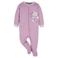 thumbnail image 4 of Gerber Baby Girl Sleep 'n Play Footed Pajamas, 4-Pack, 4 of 11
