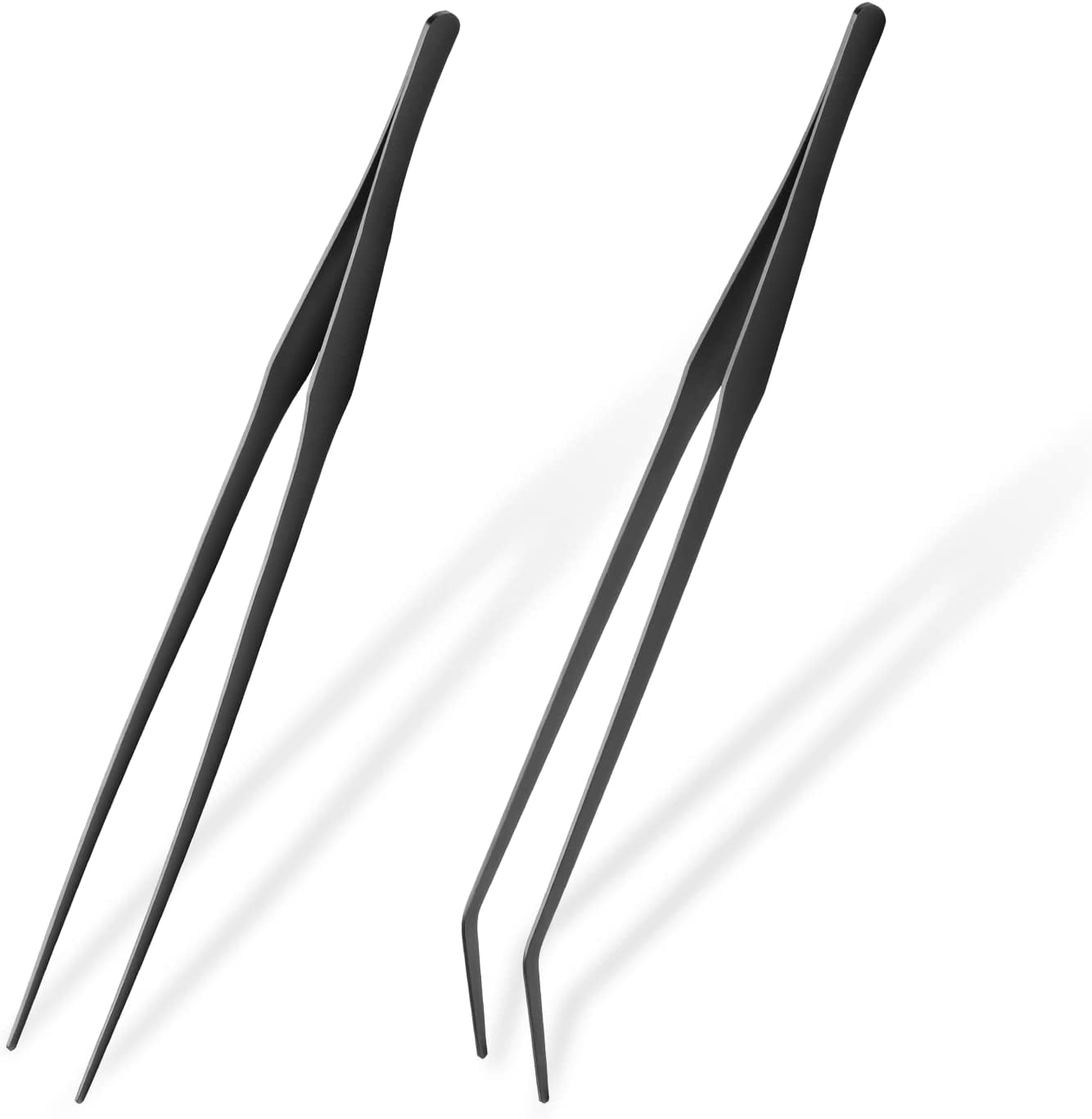 Simple Deluxe Reptile Feeding Tongs 15'' Aquarium Long Tweezers, Anti