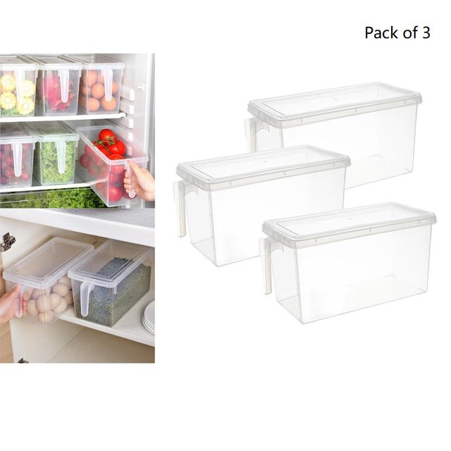 Caja de Almacenamiento de Granos de Cereales de Plástico Perfecl 3 Uds Organizador de comida