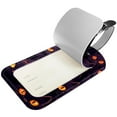 thumbnail image 2 of Square 2Pack PU Leather Halloween Black Cat Cruise Luggage Tag with Privacy Cover and Name ID Tag for Travel Handbags Backpacks Luggage Tags, 2 of 6