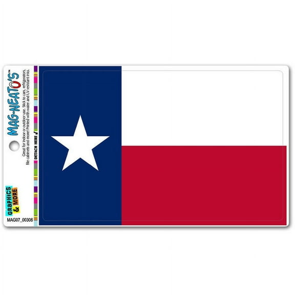 Texas State Flag Automotive Car Refrigerator Locker Vinyl Magnet