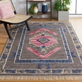 thumbnail image 2 of SAFAVIEH Kilim Francis Geometric Wool Area Rug, Brown/Pink, 5' x 8', 2 of 8
