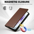 thumbnail image 4 of Flip Wallet Case for Samsung Galaxy A54 5G with Credit Card Slot, PU Leather Slim Phone Case for Women Men with Stand Shockproof Protective Back Cover for Samsung Galaxy A54 5G, Brown, 4 of 6