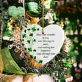 thumbnail image 1 of Adorno Del Día de San Patricio con Bendición Irlandesa: Recuerdo de Trébol de Cuatro Hojas de Doble Cara para La Amistad y La Decoración Del Hogar., 1 of 5
