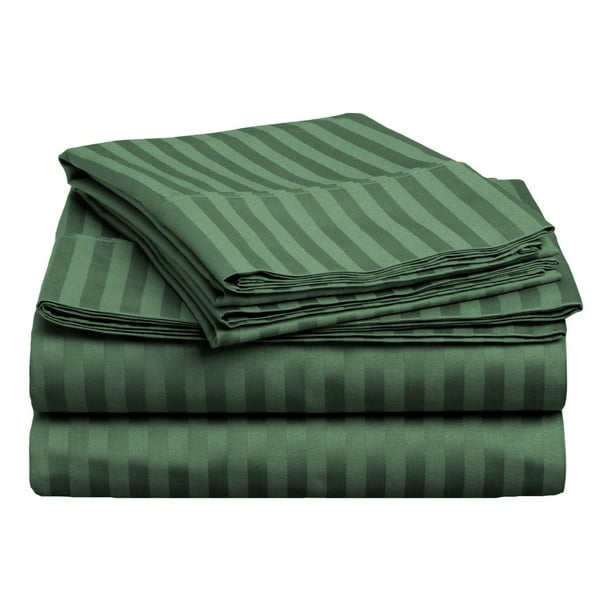 400-Thread Count 100% Egyptian Cotton Lightweight Stripes Sheet Set