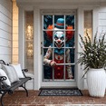 thumbnail image 4 of Creepy Clown Halloween Costume Red Hair for Scary Party Night Decoration, 4 of 8