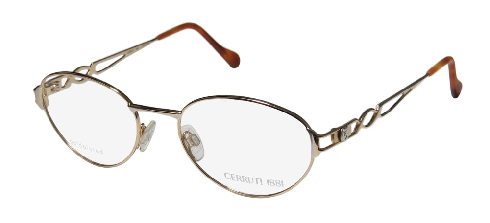 Gold-Blue OU 32.532.02 Octagonal Amazing Unique Rare Vintage Frame Brille Eyeglasses Occhiali Lunettes Gafas Bril Glasses Glas\u00f6gon
