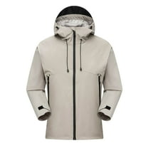 Qiggri Men's Lightweight Waterproof Rain Jacket Shell Hooded Outdoor Raincoat Hiking Windbreake jacket