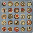 thumbnail image 6 of SAFAVIEH Soho Kendall Geometric Wool Area Rug, Blue/Multi, 5' x 8', 6 of 10