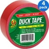 Duck Brand Red Duct Tape, 4-Pack