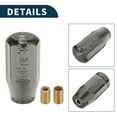 thumbnail image 5 of Unique Bargains Car Shift Knob 10cm Octagonal Crystal Front Universal for Automatic and Manual Vehicle Acrylic Black with 2 Adapter 1 Set, 5 of 7