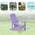 thumbnail image 6 of ACEGOSES 1 Pcs Faux Wood Adirondack Chair Weather Resistant for Patio Garden, Backyard, Porches and Indoors,Purple, 6 of 7
