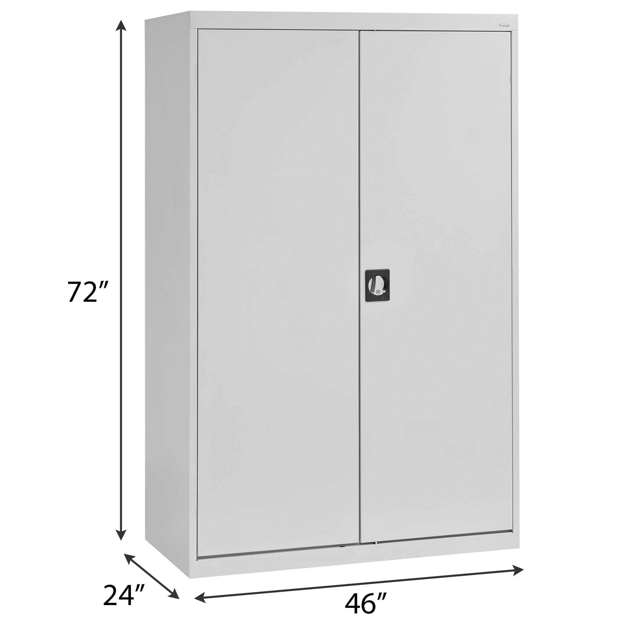 Elite Series Combination Cabinet with Adjustable Shelves, 46"W x 24"D x 72"H, Dove Gray