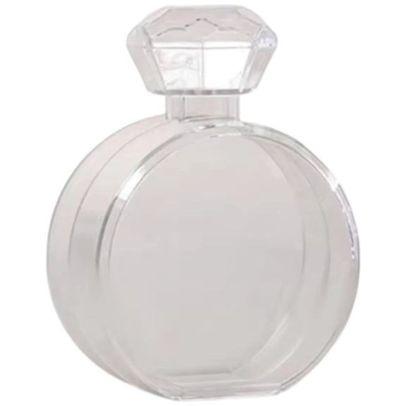 Hzzsbu Preserved Flower Display Box Decoration, Romantic Perfume Bottle Eternal Flower Acrylic Empty Bottle Container Gifts for Girlfriend Wife Mom
