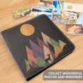 thumbnail image 4 of FORMRS 3 Ring Photo Album 4"x6" Self Adhesive Large Capacity PU Leather Cover, Abstract Mountain, 4 of 8