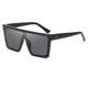 thumbnail image 1 of Square Oversized Ladies Mens Fash Flat Top Lar Frame Sunglasses, 1 of 1
