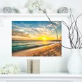 thumbnail image 1 of Plage Blanche sur Île de la Barbade - Œuvre d'Art Moderne sur Toile, 1 of 3