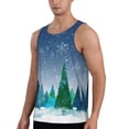 thumbnail image 2 of Haiem Christmas Trees Men Workout Tank Top Gym Bodybuilding Sleeveless Muscle T Shirts Athletic Tank Breathable Workout Shirt-3X-Large, 2 of 9
