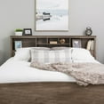 thumbnail image 1 of Prepac King Bookcase Headboard, Drifted Gray, 1 of 6
