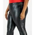 thumbnail image 3 of Tinseltown Women's Plus Size Slit-Cuff Flare-Leg Pants Black 1X B4HP, 3 of 3