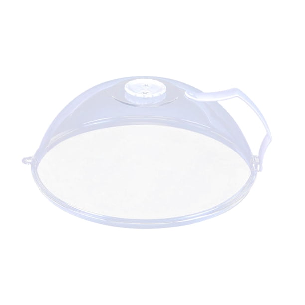 Cubierta para alimentos para microondas, cubierta para servir platos, accesorios transparentes para microondas, resistencia al calor con mango y tapa , estándar