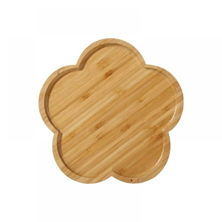 

Bamboo Platter and Serving Meat Tray 6 x 6 Inch Restaurant Coffee Tea Plate Home Bamboo Tray for Mom Couple Birthday Housewarming Wedding
