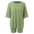 thumbnail image 1 of SHIXIAOO Ensemble de Shorts Décontractés à la Mode pour Femmes, Col Rond, Ample, Grande Taille, Couverture de Bikini, Robe d'Été, Ensemble de Maillot de Bain Mignon, 1 of 5
