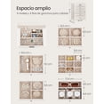 thumbnail image 3 of SONGMICS - Joyero de 6 niveles con 5 cajones, gran capacidad de almacenamiento, con espejo, bloqueable, organizador de almacenamiento de joyas, regalo para seres queridos, para relojes, color blanco, 3 of 5