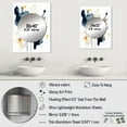 thumbnail image 4 of Designart "Strokes in Dark Blue and Gold XXII" Fractals Mirror Wall Decor - Modern Blue Abstract Mirror Wall Art For Entryway - 32" x 24" Inch, 4 of 5