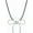 A, variant on Bow Necklace for Women Gold Plated Bowknot Pendant Necklace Dainty Beads Chain Pendant Necklaces Fashion for Women