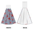 thumbnail image 2 of Wukai Starfish Navy Blue Stripe Print Kitchen Towels Quick Dry Washcloths, Coral Velvet Dishtowels Multipurpose Reusable Cloths, Soft Tea Absorbent Cleaning Cloths, 2 of 7