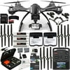 YUNEEC Typhoon G Quadcopter with GB20 Gimbal for GoPro (RTF) & Manufacturer Accessories + 2 Extra 5400mAh Flight Batteries + Extra SC 3500-3 DC LiPo Balancing Charger + GoPro HERO4 Black + MORE
