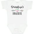 thumbnail image 3 of Inktastic Grandmas Favorite Heart Grandchild Boys or Girls Baby Bodysuit, 3 of 5