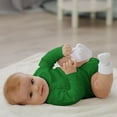 thumbnail image 7 of COUVER Unisex Baby Infant Toddler Long Sleeve Lap Shoulder Solid color Bodysuit Onesie, Green, 24M, 7 of 7