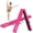 Pink, variant on ZENY 6ft Folding Gymnastics Balance Beam Foam Floor Balance Beam Bar with Anti-Slip Base Walking Beams Home Gymnastics Equipment for Kids Adults