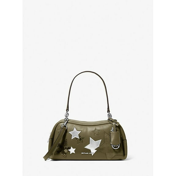 Michael Kors Outlet Cecily Small Embellished Shoulder Bag - Olive