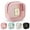 Pink, variant on YOOLIFE Initial Make Up Bag Travel Toiletry Bag for Women, Clear Makeup Bag Organizer Cosmetic Bags Travel Essentials Gifts for Women