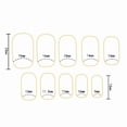thumbnail image 5 of JZROCKER 24Pcs Short Square False Nails French Tip Nails Press On Nails Stick on Nails Manicure With Rhinestones And 3D Bows, 5 of 7