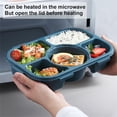 thumbnail image 4 of Lunch Holder Box Multi-grid BPA Free Large Capacity Portable Sandwich Box Salad Food Containers for School, 4 of 8